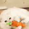 Crunchy Carrot Cat Teething Toy Interactive Sound Cuddle Stick For Chewing Play 1