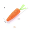 Crunchy Carrot Cat Teething Toy Interactive Sound Cuddle Stick For Chewing Play 3