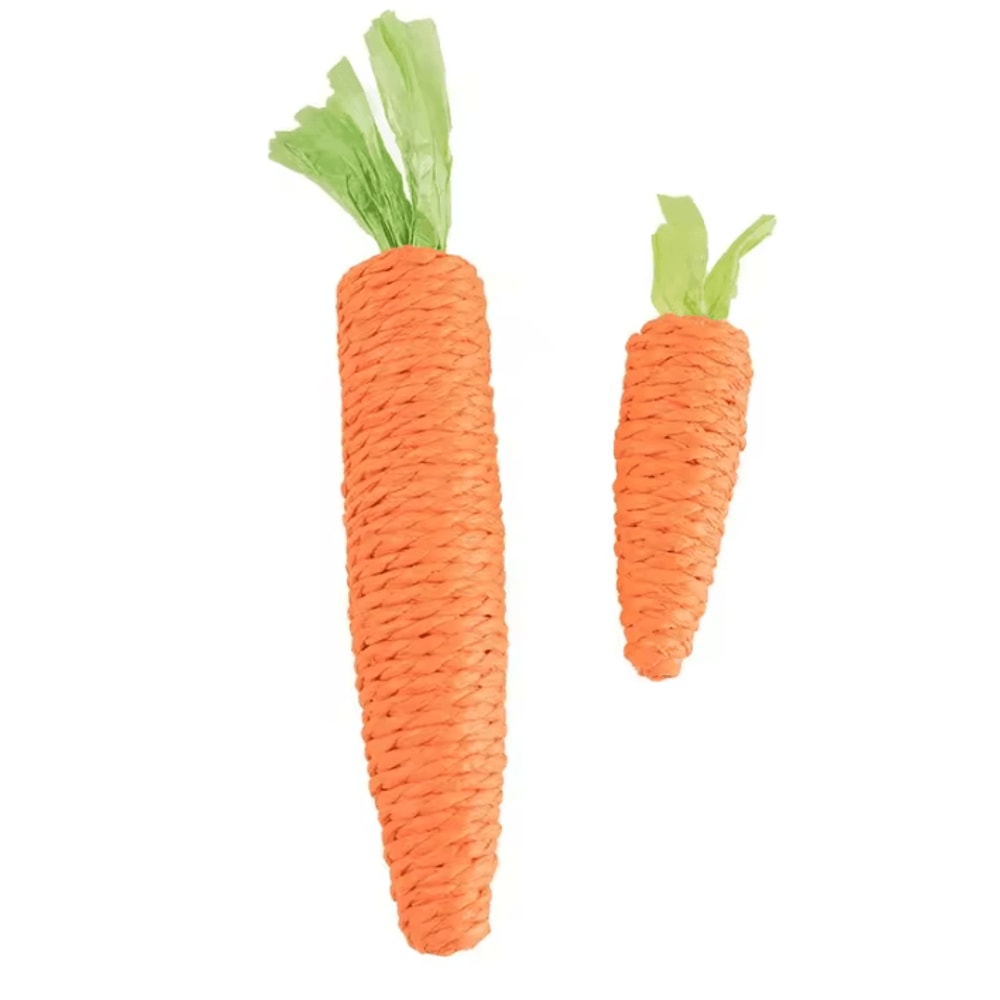 Crunchy Carrot Cat Teething Toy Interactive Sound Cuddle Stick For Chewing Play 5