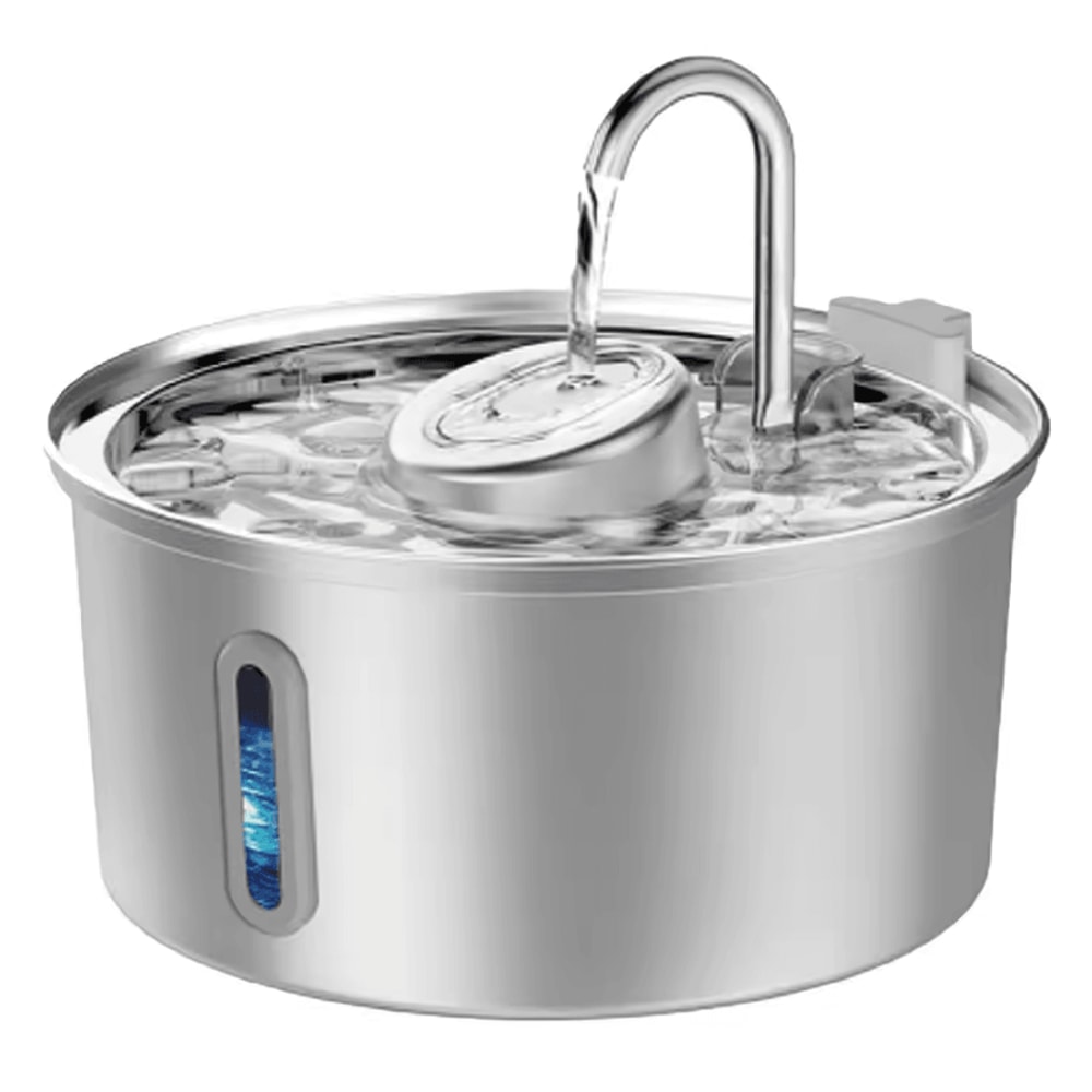 PureFlow 32L Stainless Steel Pet Water Fountain Automatic Filtered Drinking Station For Cats Dogs 2