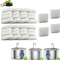 PureFlow Fountain Filter Replacement Set 8 Water Filters 4 Pump Sponges For TY09TY10 Pet Fountain 0