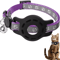 SafeTrack AirTag Cat Collar Adjustable AntiLost Collar With Secure AirTag Holder Bell 4