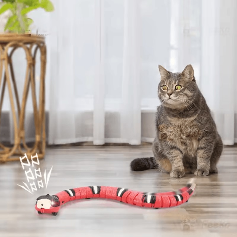 RoboSnake Interactive Cat Toy Smart Sensing USB Rechargeable Moving Snake For Cats Dogs 2