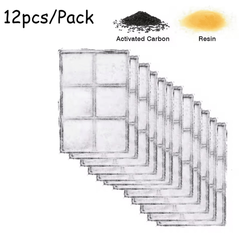 PureFlow Carbon Fountain Filters 4Pack Replacement Filters For 18L Automatic Pet Water Fountains 5