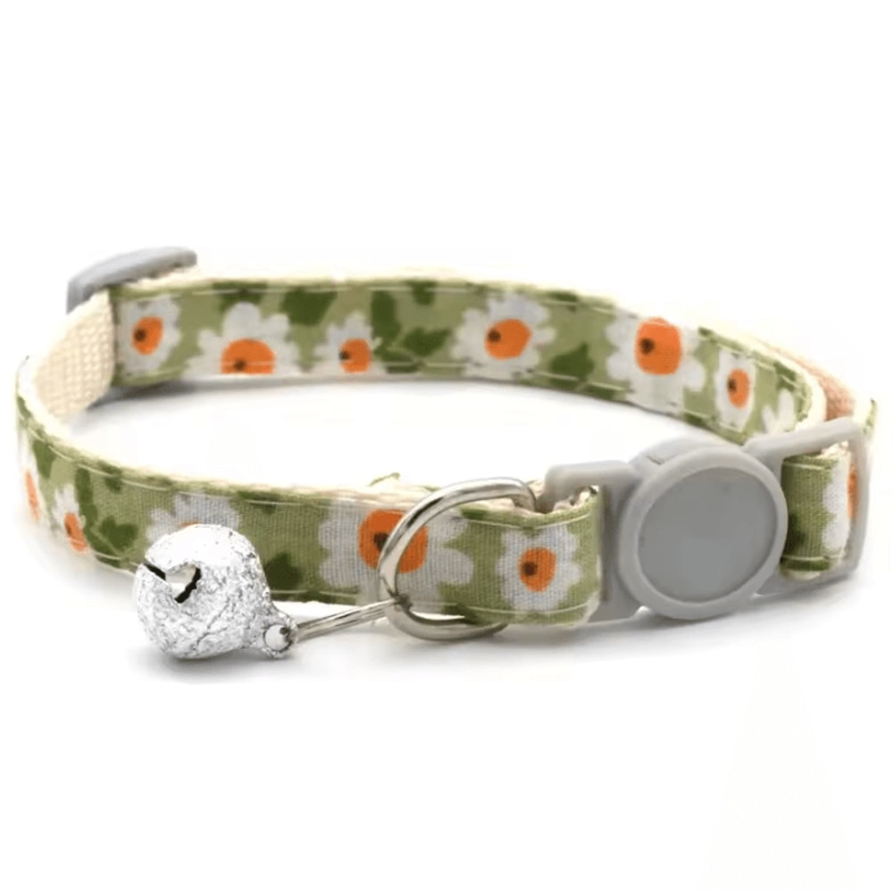 DaisyCharm Adjustable Pet Bandana Collar Floral Breakaway Scarf For Cats Small Dogs 0