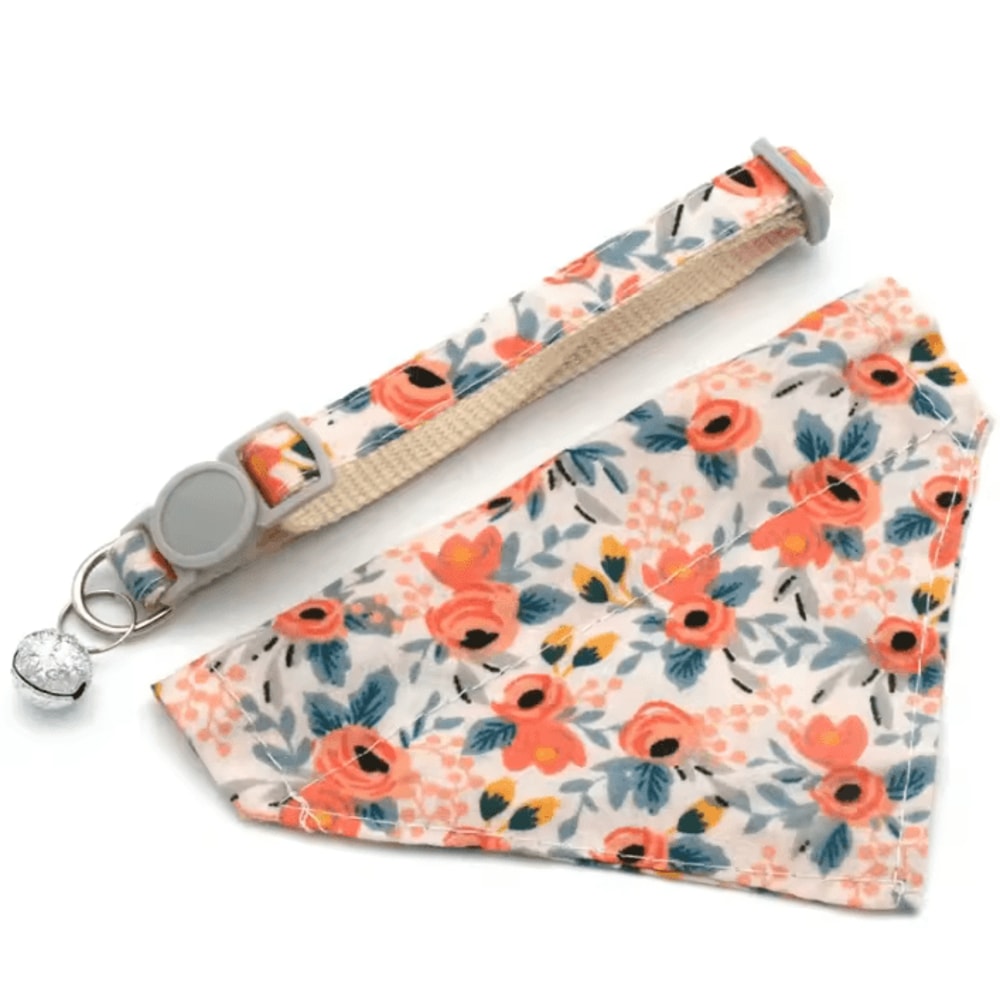 DaisyCharm Adjustable Pet Bandana Collar Floral Breakaway Scarf For Cats Small Dogs 4