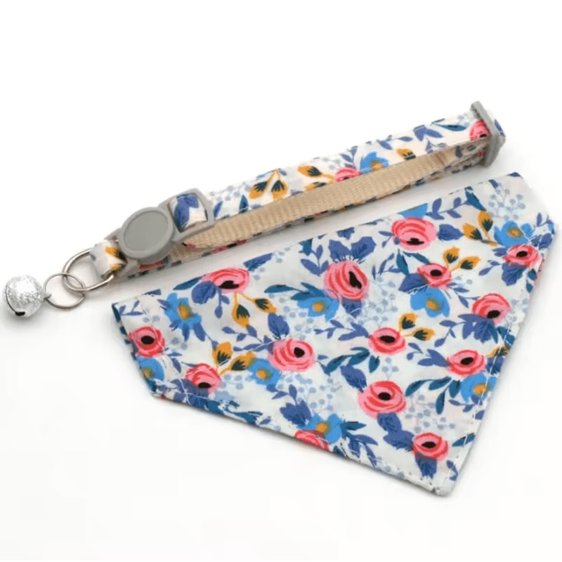 DaisyCharm Adjustable Pet Bandana Collar Floral Breakaway Scarf For Cats Small Dogs 5
