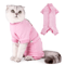 HealPurr Cat Recovery Suit Soft AntiLicking Surgical Onesie For Cats Small Pets 0