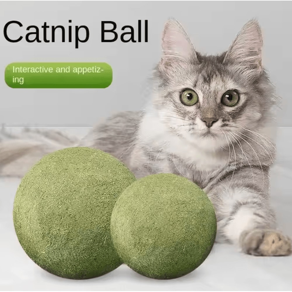 MintMellow Giant Catnip Ball Natural Lickable Cat Toy For Stress Relief Indoor Play 1