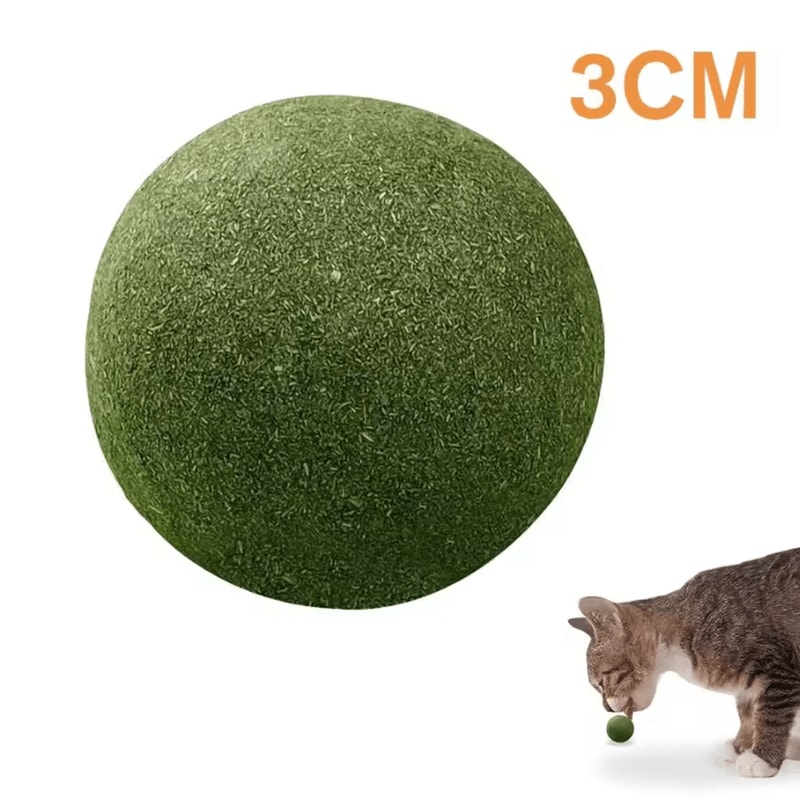 MintMellow Giant Catnip Ball Natural Lickable Cat Toy For Stress Relief Indoor Play 2