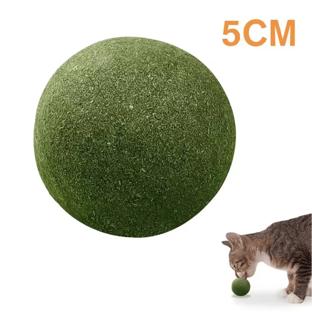 MintMellow Giant Catnip Ball Natural Lickable Cat Toy For Stress Relief Indoor Play 3