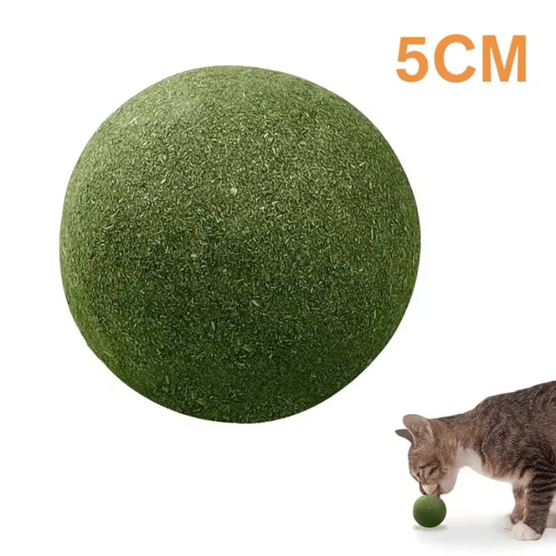 MintMellow Giant Catnip Ball Natural Lickable Cat Toy For Stress Relief Indoor Play 3
