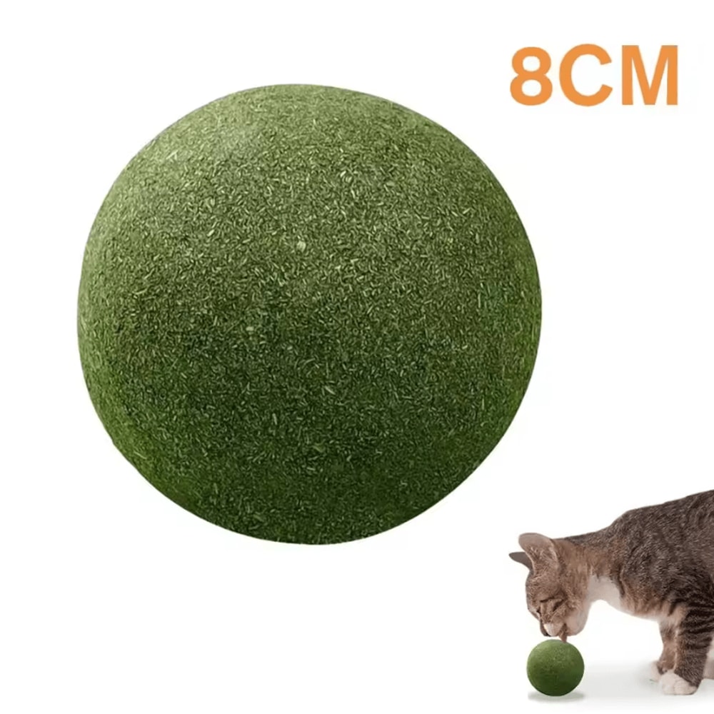 MintMellow Giant Catnip Ball Natural Lickable Cat Toy For Stress Relief Indoor Play 4