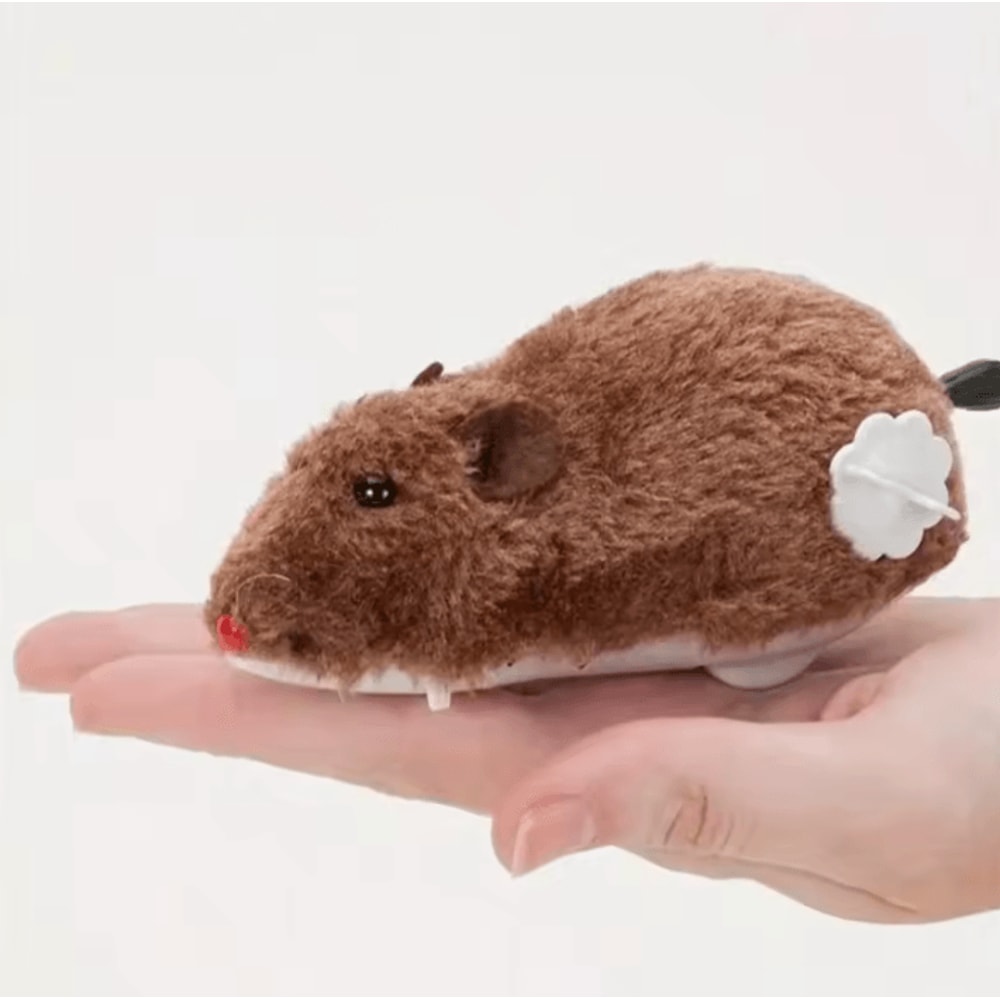 ScurryPaws WindUp Mouse Toy Interactive Plush Chase Toy For Cats Small Dogs 3