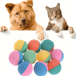 bouncepaws foam ball cat toys – soft interactive chase balls for indoor cats & kittens