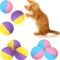 Soft Bounce Cat Chase Balls Interactive Cat Toy Balls For Active Indoor Play 2