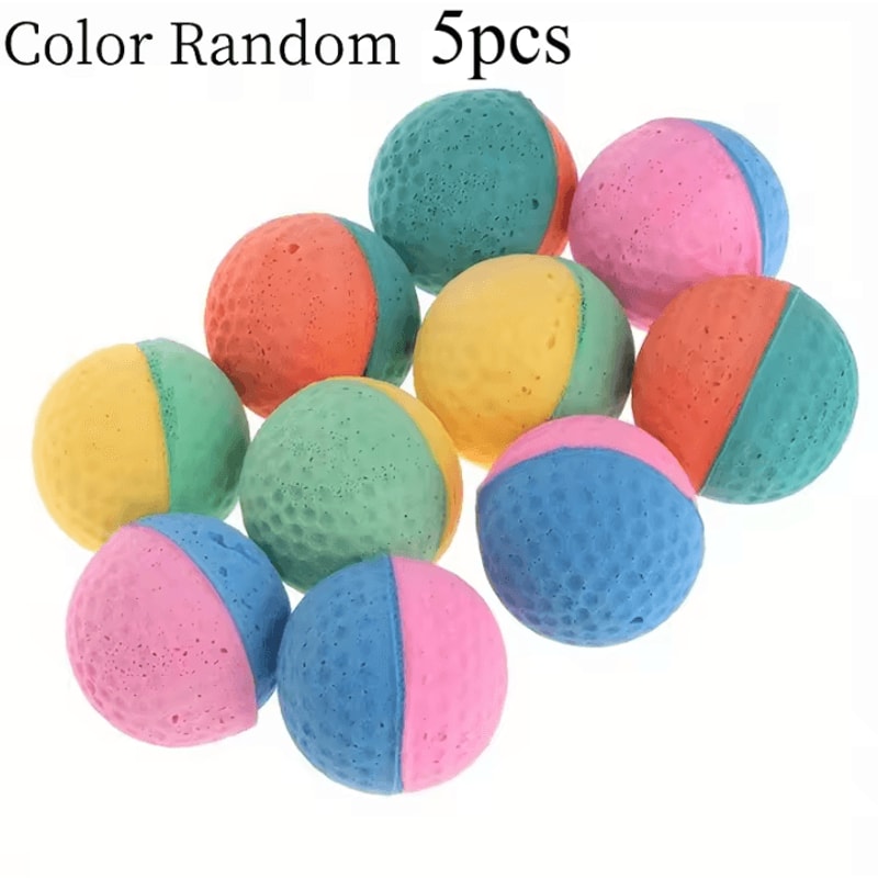 Soft Bounce Cat Chase Balls Interactive Cat Toy Balls For Active Indoor Play 5