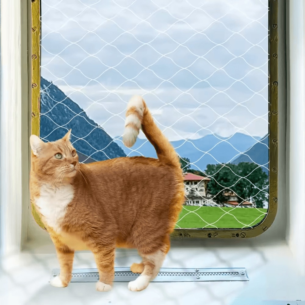 ClearGuard Cat Balcony Safety Net Cat Safety Net For Balconies Stairs Escape Prevention 0