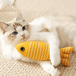 realistic fish kicker toy – interactive cat kicker toy for play, chewing & exercise