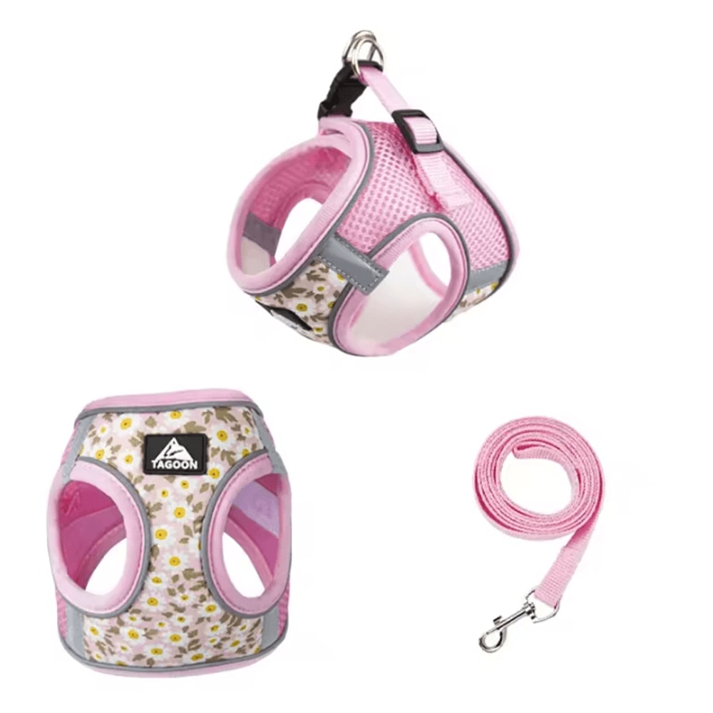Reflective EscapeProof Cat Harness Leash Set Cat Harness And Leash For Safe Outdoor Adventures 3