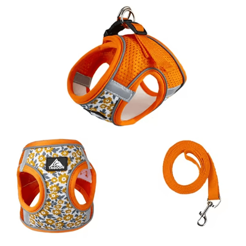 Reflective EscapeProof Cat Harness Leash Set Cat Harness And Leash For Safe Outdoor Adventures 4