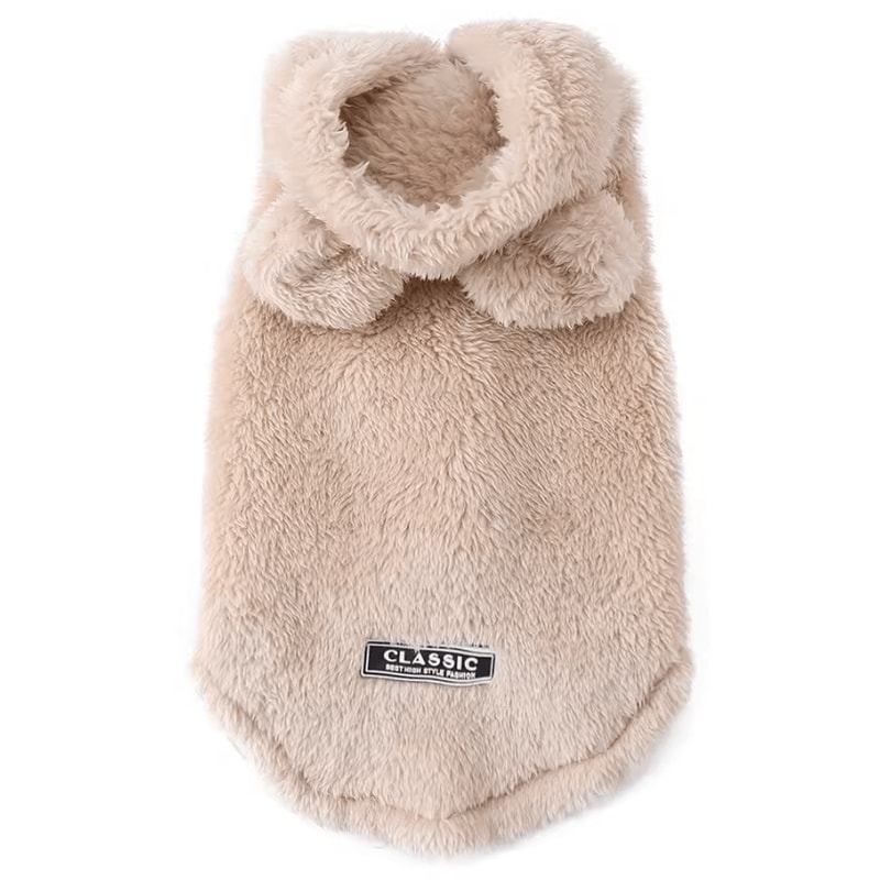 CozyPaws Fleece Pet Hoodie Cat Sweater For Warmth Comfort ColdWeather Style 4