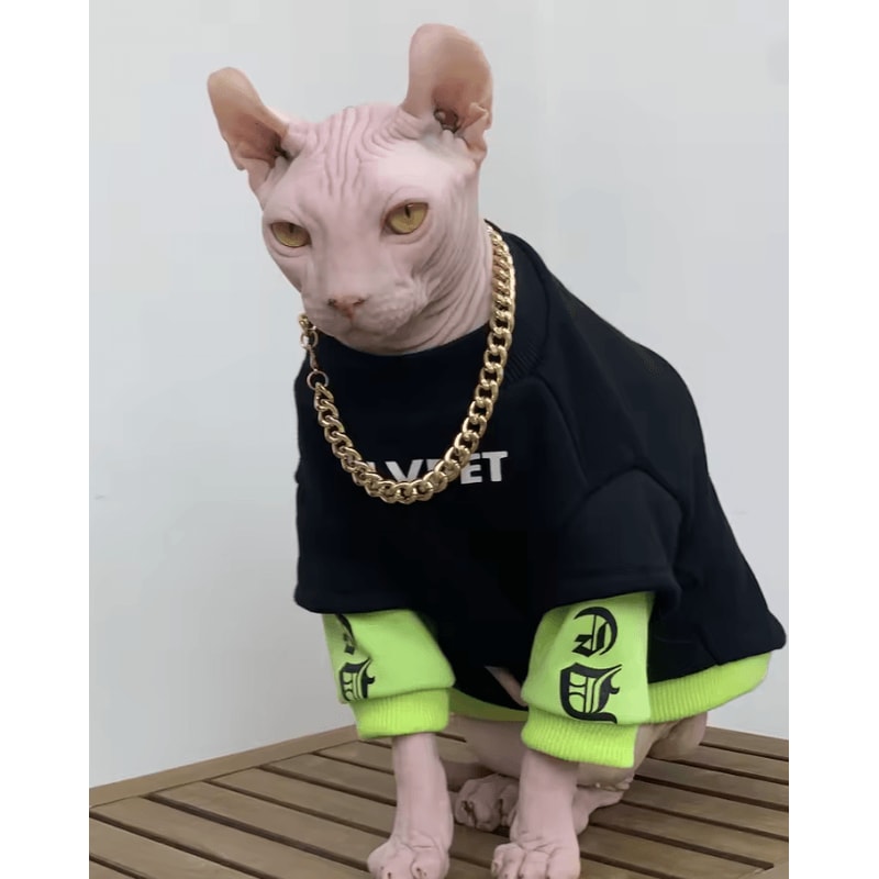 CozyFit Sphynx Cat Sweatshirt Sphynx Cat Clothes For Warmth Comfort Everyday Style 0