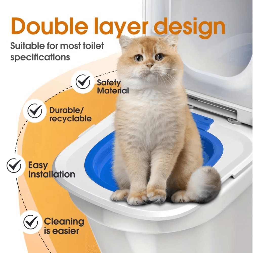 EasyTrain Cat Toilet Training System Cat Toilet Trainer For A Cleaner LitterFree Lifestyle 1