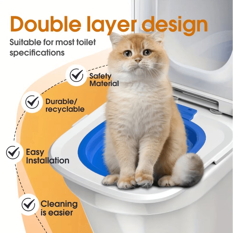 EasyTrain Cat Toilet Training System Cat Toilet Trainer For A Cleaner LitterFree Lifestyle 1