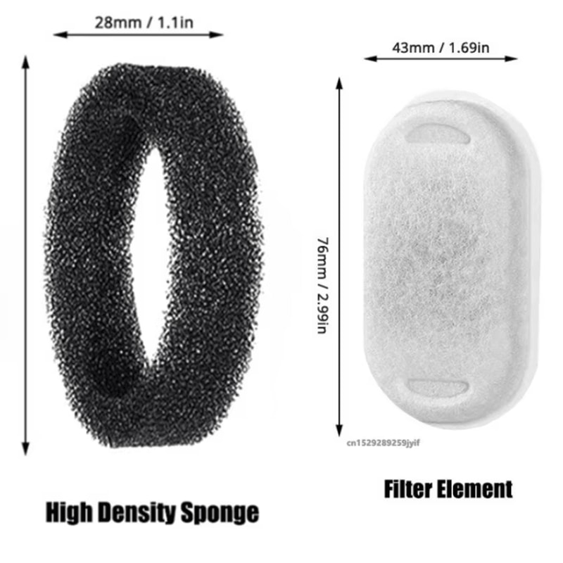 PureFlow Carbon Sponge Filter Set Cat Water Fountain Filters For Cleaner Healthier Hydration 2