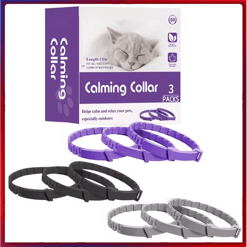 CalmComfort Pheromone Collar Calming Collar For Cats For Stress Relief Everyday Comfort 0