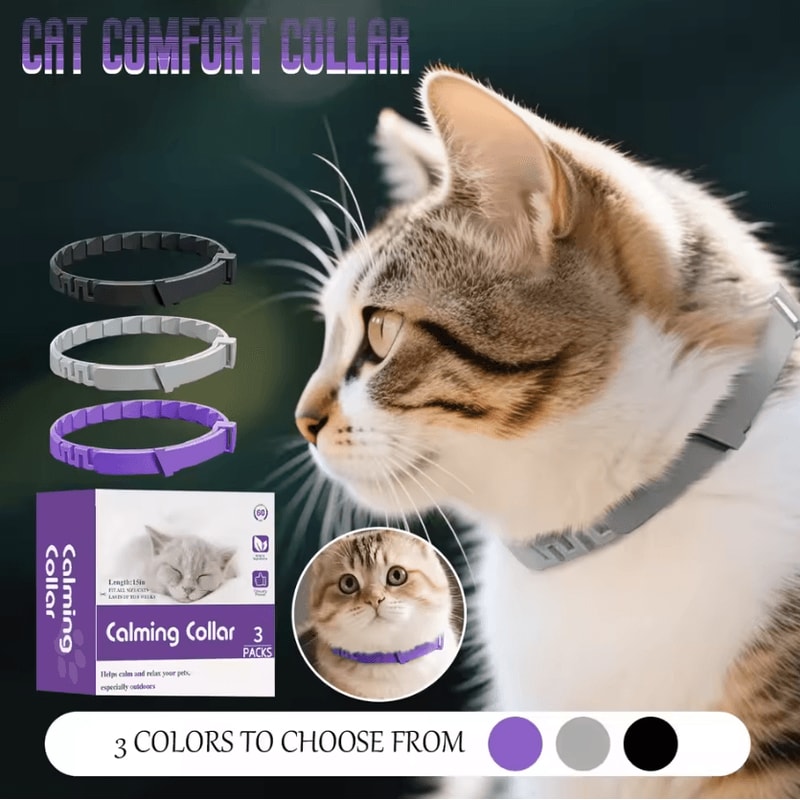CalmComfort Pheromone Collar Calming Collar For Cats For Stress Relief Everyday Comfort 2