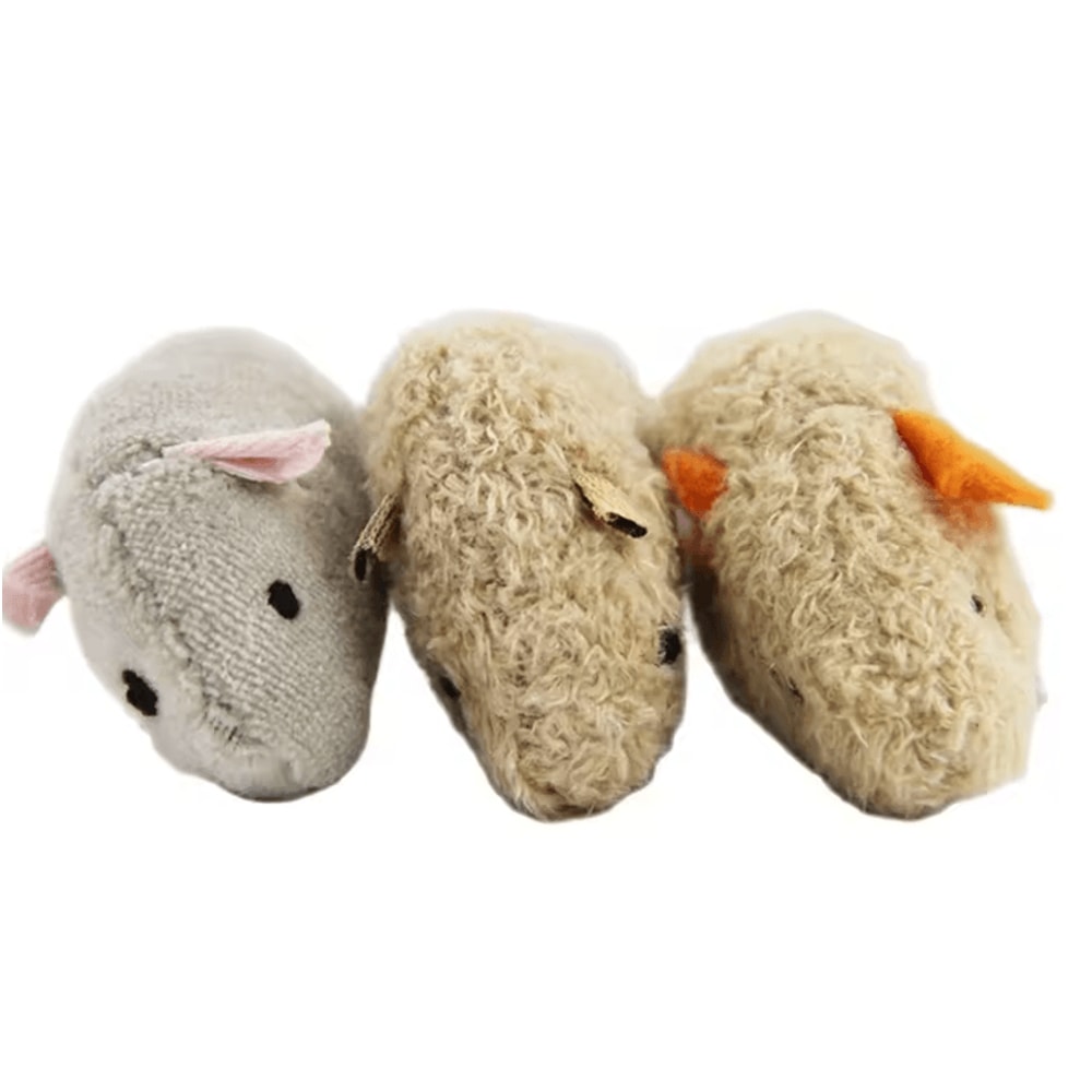 Plush Mouse Hunt Interactive Cat Toy Set For Indoor Cats 2
