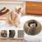 Magic Round Cat Scratching Board With Ball Track Toy 1