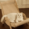 Sisal Wooden Cat Lounge Scratcher Chair For Indoor Cats 0