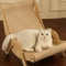 Sisal Wooden Cat Lounge Scratcher Chair For Indoor Cats 0