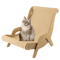 Sisal Wooden Cat Lounge Scratcher Chair For Indoor Cats 3