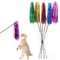 Colorful Ribbon Wand Cat Teaser Toy For Interactive Play 0
