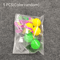 Colorful Feather Golf Ball Cat Toy Set 3