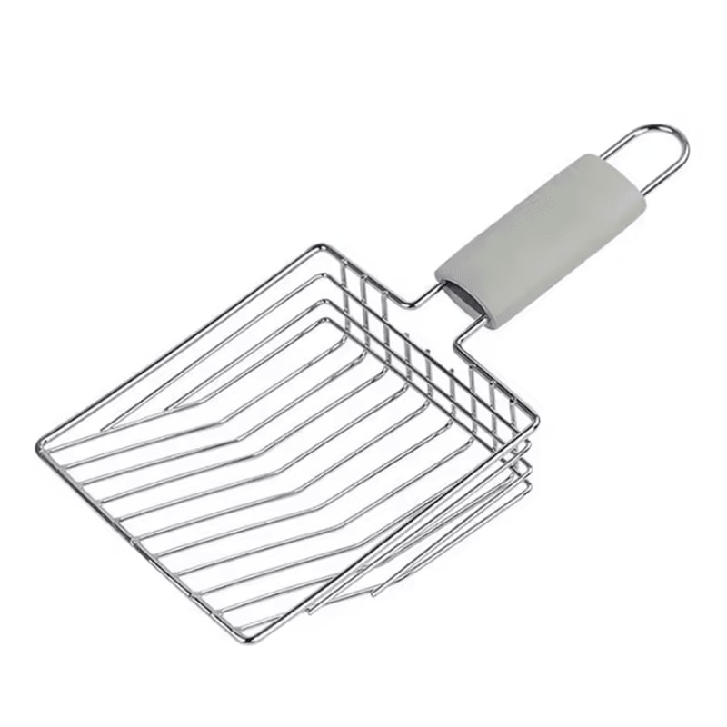 HeavyDuty Stainless Steel Cat Litter Scoop With Aluminum Handle 1