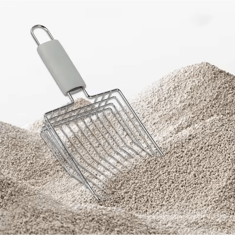 HeavyDuty Stainless Steel Cat Litter Scoop With Aluminum Handle 2