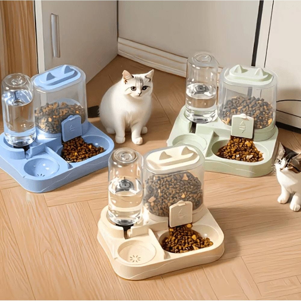 2in1 Automatic Pet Feeder Water Dispenser Station 2