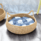 Handwoven Rattan Cat Basket Bed With Soft Cushion 1