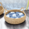 Handwoven Rattan Cat Basket Bed With Soft Cushion 1