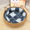 Handwoven Rattan Cat Basket Bed With Soft Cushion 3