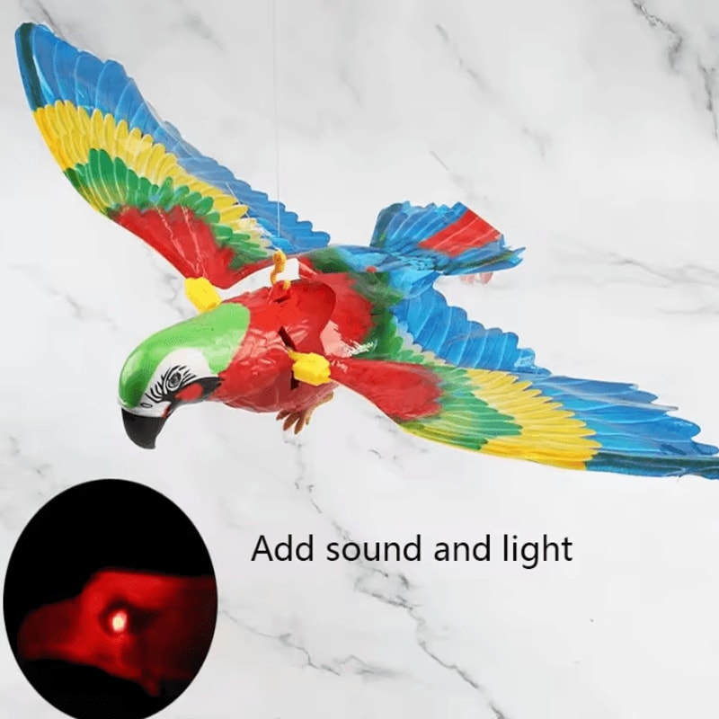 Electric Flying Bird Interactive Cat Toy 5