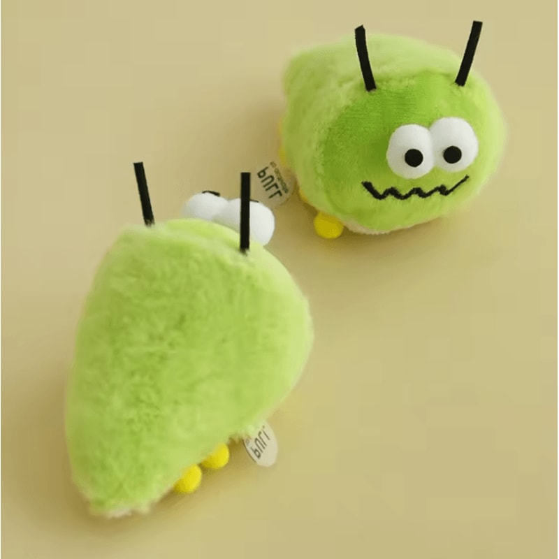 Green Bug Catnip Plush Chew Toy For Cats 1