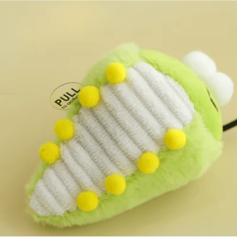 Green Bug Catnip Plush Chew Toy For Cats 4