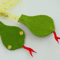 Felt Snake Cat Teaser Wand With Bell 1