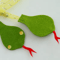 Felt Snake Cat Teaser Wand With Bell 1